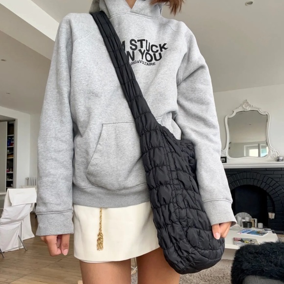 💙NWOT XL OVERSIZED QUILTED CROSSBODY BAG IN COBALT BLUE 💙 - Picture 9 of 9